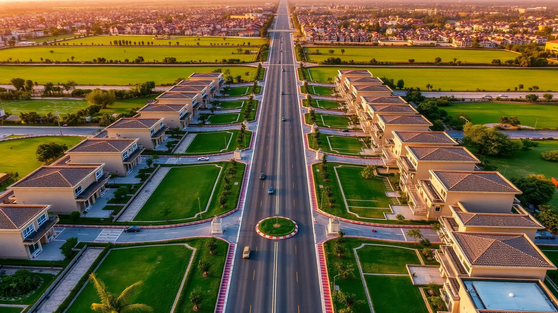 DHA Lahore aerial view