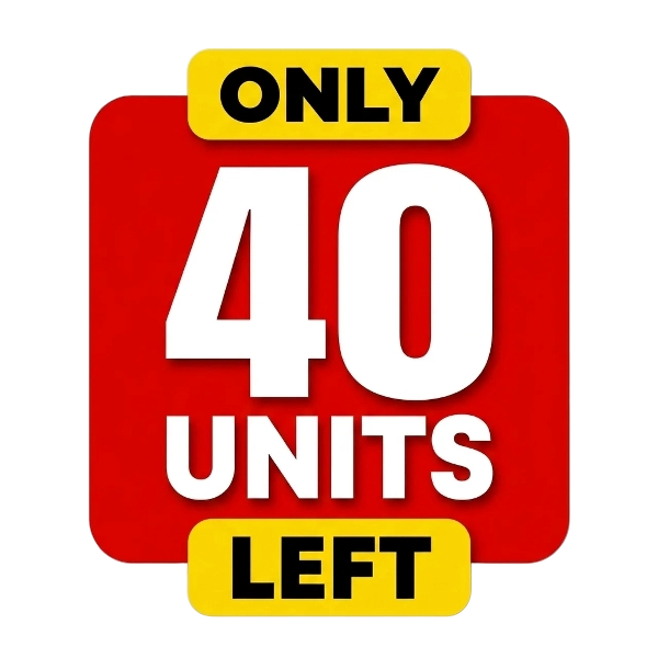 Hurry — only 40 units left